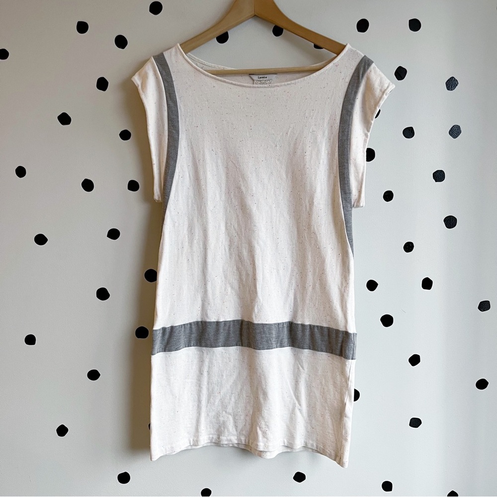 La Vie by Rebecca Taylor Speckled Cotton Shift Dress Size M